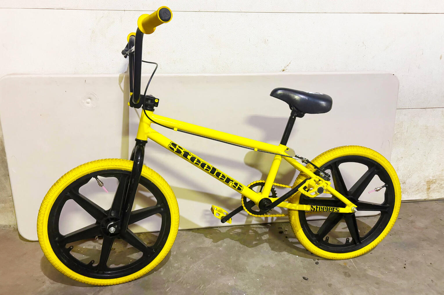 Steelers NFL Steelers themed BMX bike built by Wes Moore